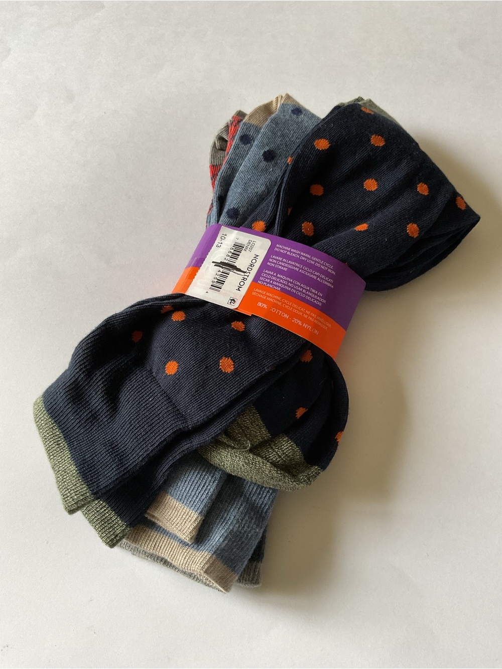 LORENZO UOMO MENS 3 PACK COTTON BLEND SOCKS MIXED PATTERNS OS FITS SHOE 7.5-12